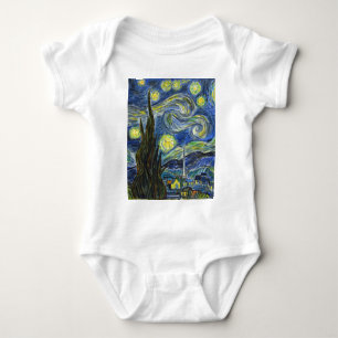 Starry Night, Van Gogh Baby Bodysuit
