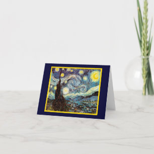 Starry Night Van Gogh Fine Art Card