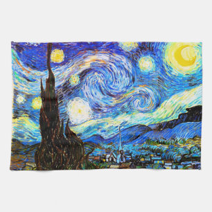 Starry Night Van Gogh Fine Art Kitchen Towel
