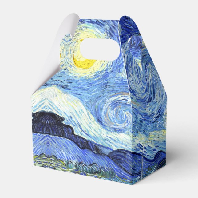 Starry Night Van Gogh Impressionism Favour Box (Front Side)