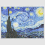 Starry Night Van Gogh Impressionism Tissue Paper<br><div class="desc">Gorgeous French  Impressionism    vintage fine art    painting of The Starry Night,  by Vincent Van Gogh,       is on this   Tissue Paper.  Image is public domain due to expired copyright.</div>