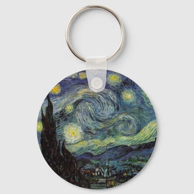 Starry Night - van Gogh Keychain (Front)