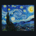 Starry Night Van Gogh Poster<br><div class="desc">Bring home the luminous colours and swirling patterns of Van Gogh's Starry Night with this colourful poster. Perfect for any room in your home. Add a touch of sophistication to your space or give it as a gift to art lovers. Order yours today and enjoy the timeless appeal of this...</div>