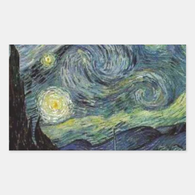 Starry Night - van Gogh Sticker (Front)