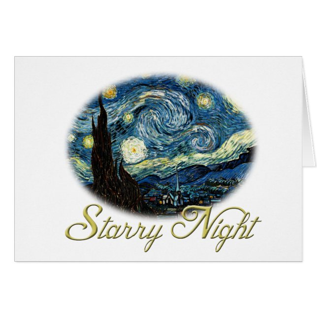 Starry Night, Vincent Van Gogh. (Front Horizontal)