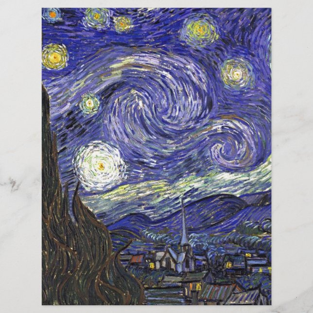 Starry Night, Vincent Van Gogh. (Front)
