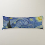 Starry Night Vincent van Gogh Body Pillow<br><div class="desc">This beautiful, fine art body pillow shows a portion of Dutch post-Impressionist painter Vincent van Gogh's famous painting, "The Starry Night." Painted during his stay at the Saint Remy asylum in the 1880's, van Gogh depicted the rolling hills and cypress trees he saw from his window. He also added the...</div>