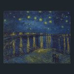 Starry Night, Vincent van Gogh Faux Canvas Print<br><div class="desc">Vincent Willem van Gogh (30 March 1853 – 29 July 1890) was a Dutch post-impressionist painter who is among the most famous and influential figures in the history of Western art. In just over a decade, he created about 2, 100 artworks, including around 860 oil paintings, most of which date...</div>