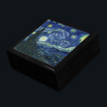 Starry Night Vincent van Gogh Fine Art Painting Gift Box<br><div class="desc">Vincent van Gogh (Dutch, 1853 - 1890) Starry Night, 1889, Oil on canvas Unframed: 73 × 92 cm (28.7 × 36.2 in) This painting depicts the view from the east facing window of Van Gogh's asylum room at Saint-Rémy-de-Provence, he added an idealized village. It has been in the permanent collection...</div>