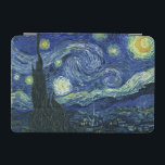 Starry Night Vincent van Gogh Fine Art Painting iPad Mini Cover<br><div class="desc">Vincent van Gogh (Dutch, 1853 - 1890) Starry Night, 1889, Oil on canvas Unframed: 73 × 92 cm (28.7 × 36.2 in) This painting depicts the view from the east facing window of Van Gogh's asylum room at Saint-Rémy-de-Provence, he added an idealized village. It has been in the permanent collection...</div>