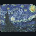 Starry Night Vincent van Gogh Fine Art Painting iPad Smart Cover<br><div class="desc">Vincent van Gogh (Dutch, 1853 - 1890) Starry Night, 1889, Oil on canvas Unframed: 73 × 92 cm (28.7 × 36.2 in) This painting depicts the view from the east facing window of Van Gogh's asylum room at Saint-Rémy-de-Provence, he added an idealized village. It has been in the permanent collection...</div>