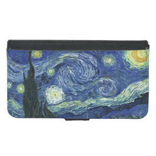 Starry Night Vincent van Gogh Fine Art Painting Samsung Galaxy S5 Wallet Case