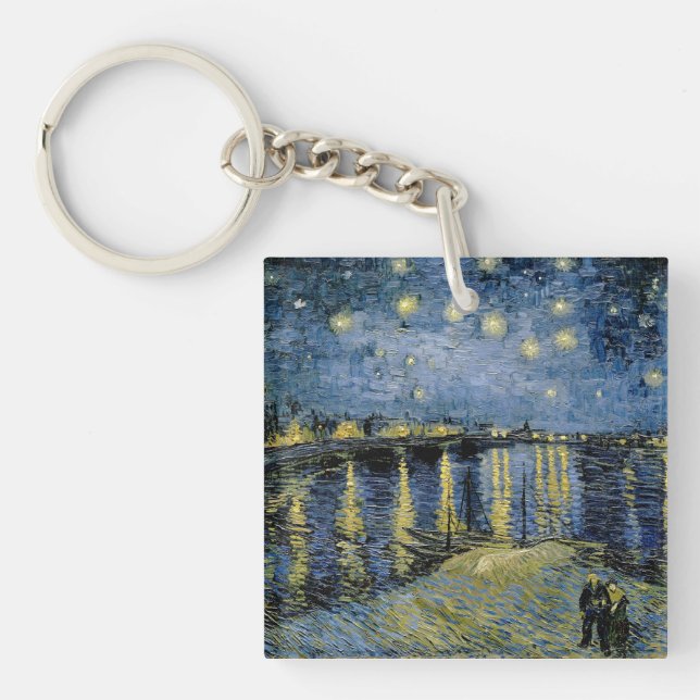 Starry Night  Vincent  van Gogh    Keychain (Front)