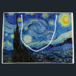 Starry Night, Vincent van Gogh Large Gift Bag<br><div class="desc">Vincent Willem van Gogh (30 March 1853 – 29 July 1890) was a Dutch post-impressionist painter who is among the most famous and influential figures in the history of Western art. In just over a decade, he created about 2, 100 artworks, including around 860 oil paintings, most of which date...</div>