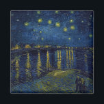 Starry Night, Vincent van Gogh Magnet<br><div class="desc">Vincent Willem van Gogh (30 March 1853 – 29 July 1890) was a Dutch post-impressionist painter who is among the most famous and influential figures in the history of Western art. In just over a decade, he created about 2, 100 artworks, including around 860 oil paintings, most of which date...</div>