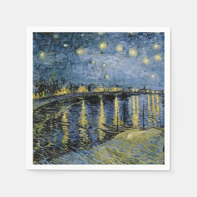  Starry Night  Vincent  van Gogh     Napkin (Front)