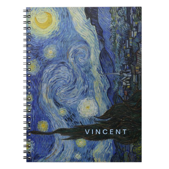 Starry Night Vincent van Gogh Notebook (Front)