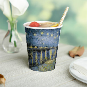  Starry Night  Vincent  van Gogh      Paper Cups