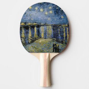  Starry Night  Vincent  van Gogh    Ping Pong Paddle