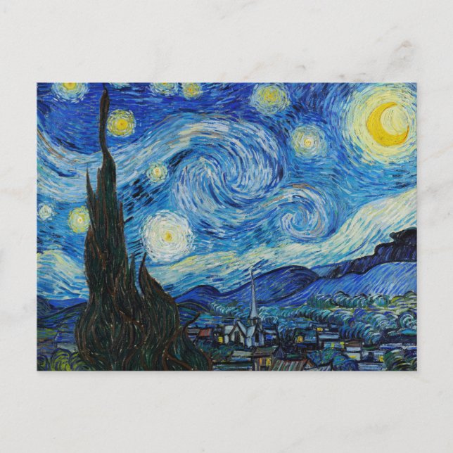 Starry Night Vincent Van Gogh  Postcard (Front)