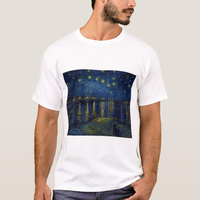 Starry Night, Vincent van Gogh T-Shirt (Front)