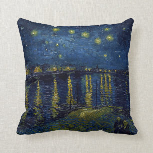 Starry Night, Vincent van Gogh Throw Pillow