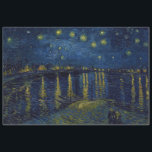 Starry Night, Vincent van Gogh Tissue Paper<br><div class="desc">Vincent Willem van Gogh (30 March 1853 – 29 July 1890) was a Dutch post-impressionist painter who is among the most famous and influential figures in the history of Western art. In just over a decade, he created about 2, 100 artworks, including around 860 oil paintings, most of which date...</div>
