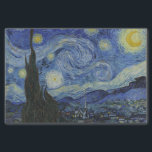 Starry Night Vincent van Gogh Tissue Paper<br><div class="desc">This beautiful, fine art design shows Dutch post-Impressionist painter Vincent van Gogh's famous painting, "The Starry Night." Painted during his stay at the Saint Remy asylum in the 1880's, van Gogh depicted the rolling hills and cypress trees he saw from his window. He also added the village, which he could...</div>