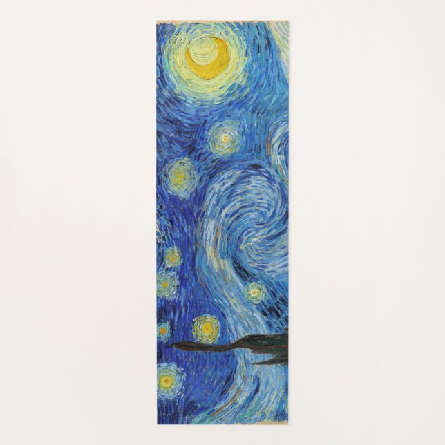 Starry Night, Vincent van Gogh Yoga Mat (Front)