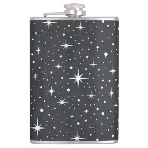 Starry Night   Vinyl Wrapped Flask