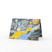 Starry Night Vous êtes une carte Star Dinosaures