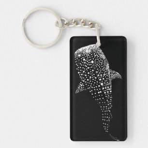 Starry Night Whale: Ocean's Celestial Guardian Keychain