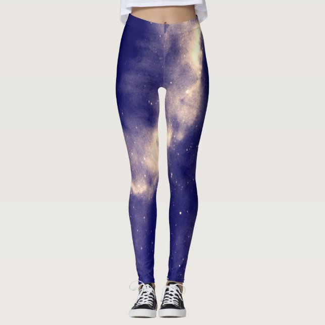 Starry night with galaxy leggings (Front)