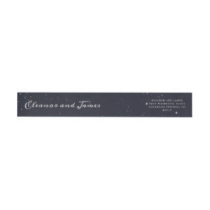 Starry Night Wraparound Return Address Label