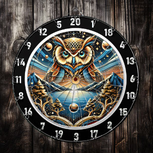 Starry Owl Haven Design Dartboard