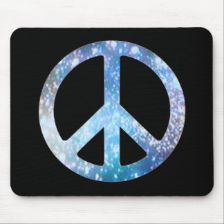 Starry Peace Sign Mouse Pad