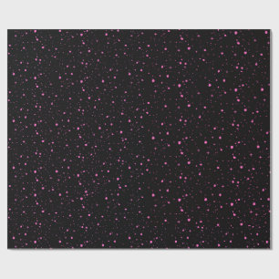 Starry Pink Night Wrapping Paper