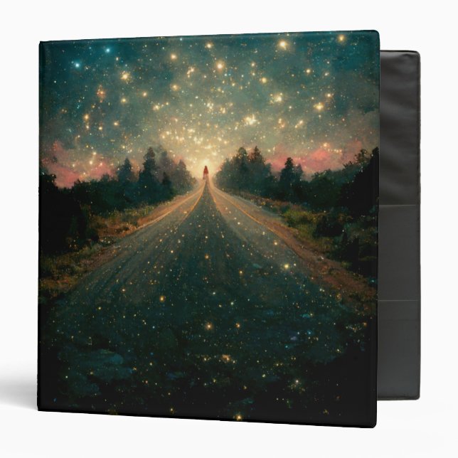 Starry Road Fantasy Landscape Sci-Fi Binder (Front/Inside)