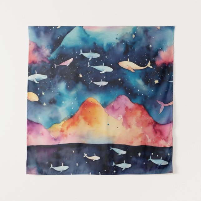 Starry Seascape Tapestry (Front)