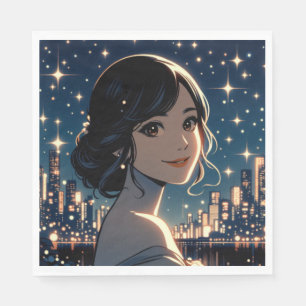 Starry Serenity Smile Napkin