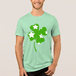 Starry Shamrock St. Patrick’s Day Tri-Blend Shirt