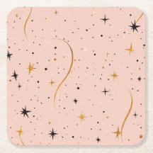 Starry Sip – Coaster with Star Pattern