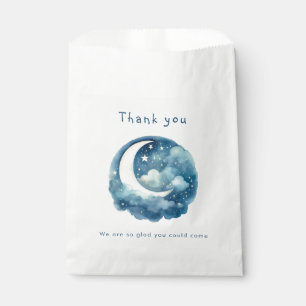 Starry sky and moon baby shower favour bag