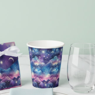 Starry Sky Baby Shower Paper Cups