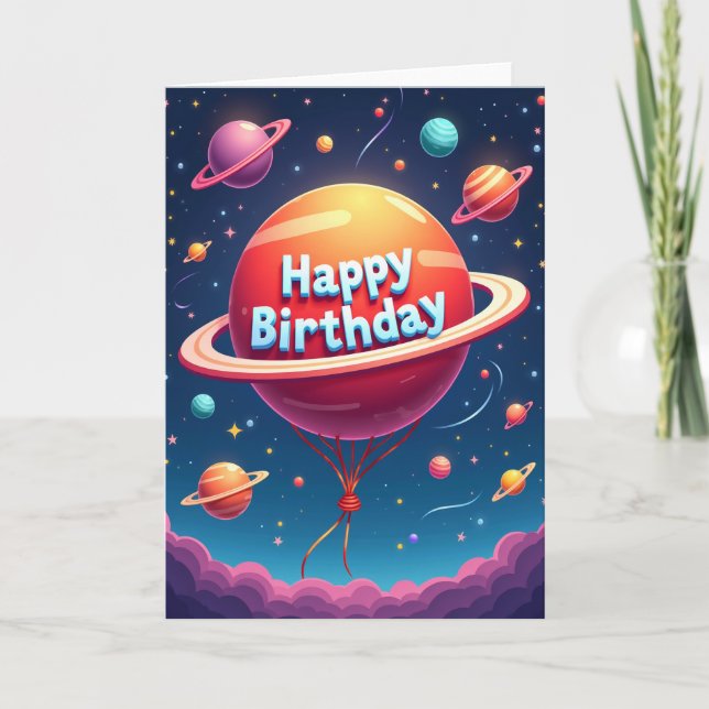 Starry Sky Birthday Card (Front)