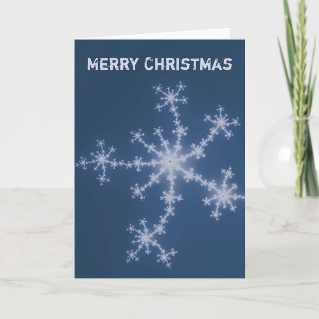 Starry sky - Merry Christmas Fractal Card (Front)
