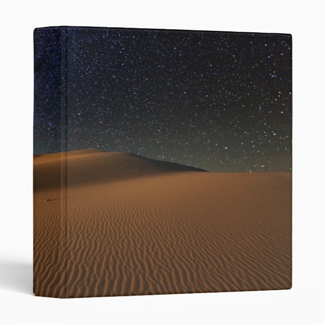 Starry Sky over the Sand Dunes Gobi Desert Binder (Front/Spine)