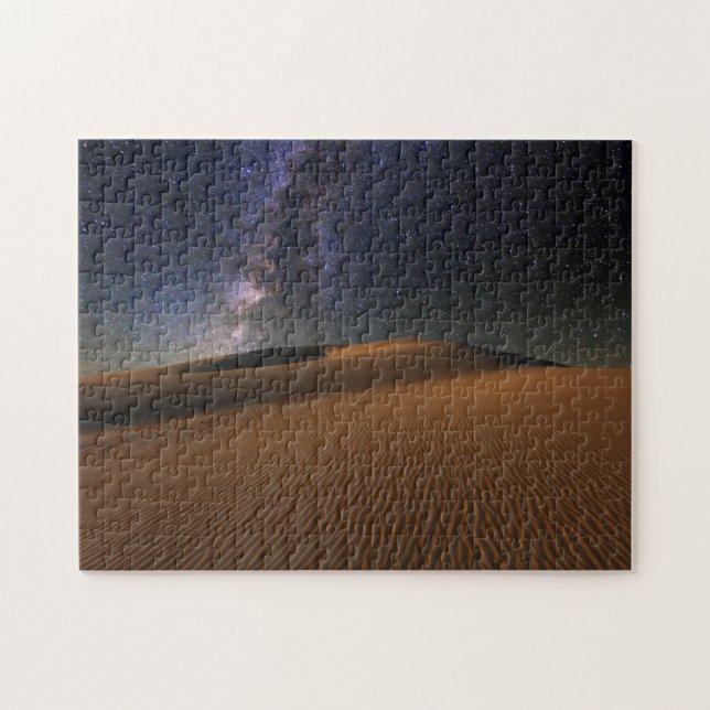 Starry Sky over the Sand Dunes Gobi Desert Jigsaw Puzzle (Horizontal)