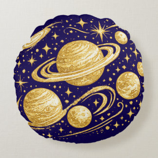 Starry Sky Round Pillow