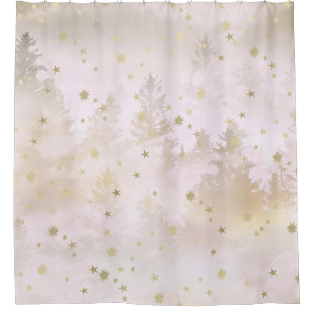 Starry Soft Blush White Forest Dream #1 #decor   (Front)